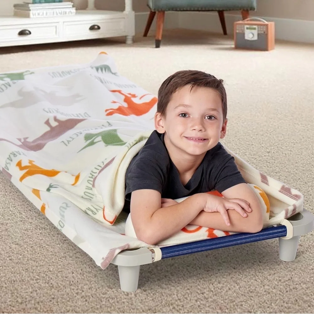 ROLLEE POLLEE Nap Sac Roll-Up Toddler Blanket with Attached Pillow Dino Dinosaur